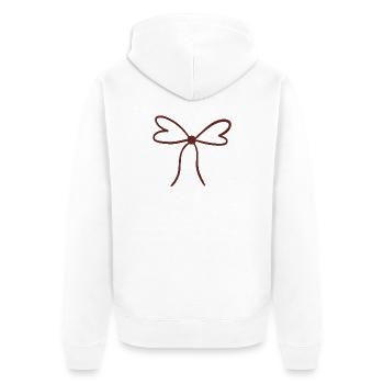 Illustration de ruban dessiné à la main - Veste à capuche bio Premium Unisexe - blanc - Dos - Thijin (182cm)