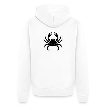 Crabe - Veste à capuche bio Premium Unisexe - blanc - Dos - Thijin (182cm)