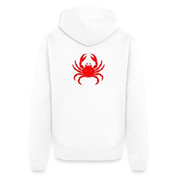 Crabe - Veste à capuche bio Premium Unisexe - blanc - Dos - Thijin (182cm)