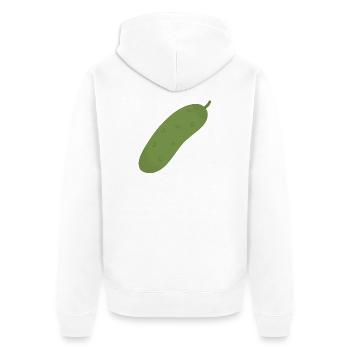 Pickle Tee - Veste à capuche bio Premium Unisexe - blanc - Dos - Thijin (182cm)