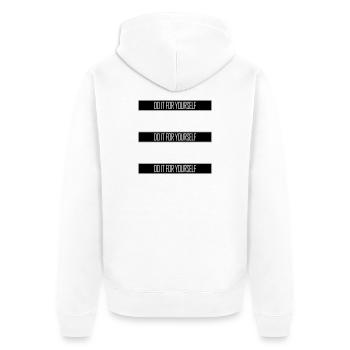 Do It For Yourself Inspirierend Selbstliebe Zitat - Unisex Premium Bio Zip Hoodie - Weiß - Hinten - Thijin (182cm)