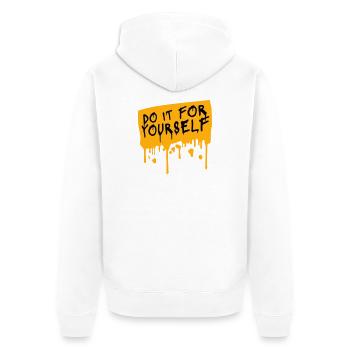 Do It For Yourself Inspirierend Selbstliebe Zitat - Unisex Premium Bio Zip Hoodie - Weiß - Hinten - Thijin (182cm)
