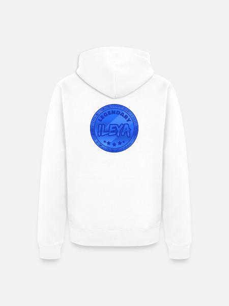 Idée cadeau Ileya - Veste à capuche bio Premium Unisexe - blanc