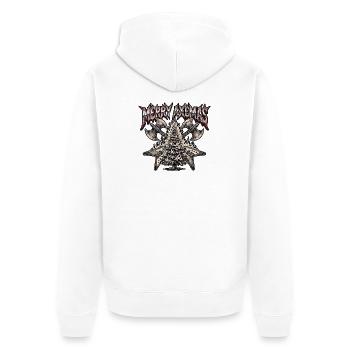 Heavy Metal de Noël - Veste à capuche bio Premium Unisexe - blanc - Dos - Thijin (182cm)