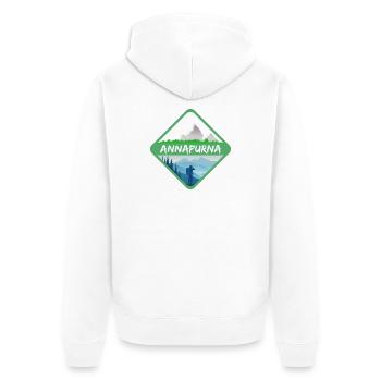 ANNAPURNA - Veste à capuche bio Premium Unisexe - blanc - Dos - Thijin (182cm)
