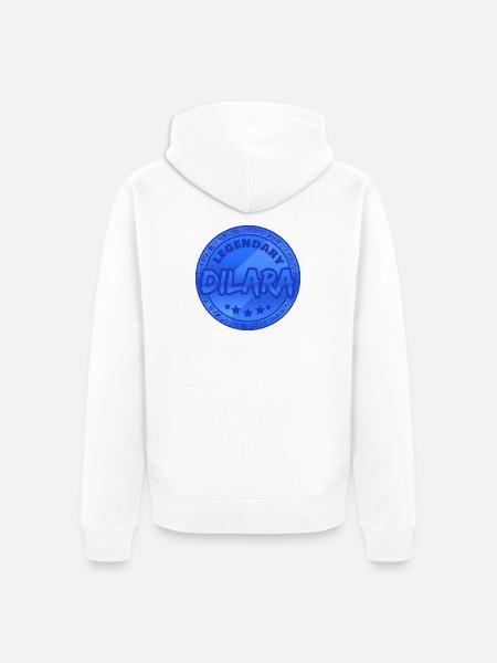 Daniel - Unisex Premium Organic Zip Hoodie - white