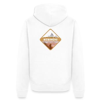 Cadeau pour Kerinchi - Veste à capuche bio Premium Unisexe - blanc - Dos - Thijin (182cm)