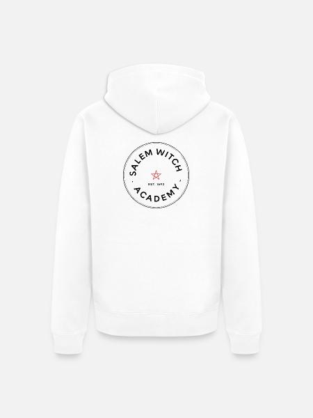 Salem Hexenakademie Emblem - Unisex Premium Bio Zip Hoodie - Weiß