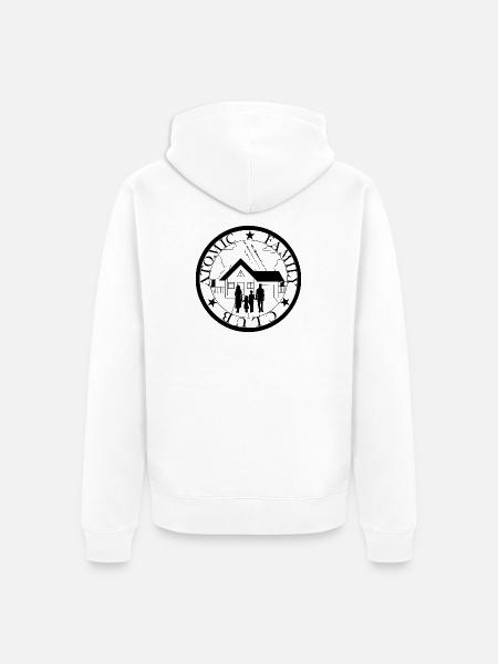 Atomic Family Club - Unisex Premium Bio Zip Hoodie - Weiß