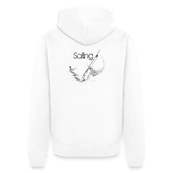sailing - Veste à capuche bio Premium Unisexe - blanc - Dos - Thijin (182cm)