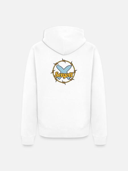 Sexgott | Dildo | Cock - Unisex Premium Organic Zip Hoodie - white