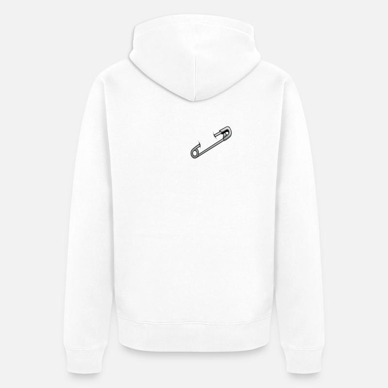 Epingle à Nourrice - Veste à capuche bio Premium Unisexe - blanc