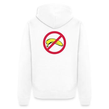 No Banana | Keine Banane - Veste à capuche bio Premium Unisexe - blanc - Dos - Thijin (182cm)