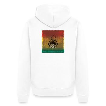 un reggae d'amour - Veste à capuche bio Premium Unisexe - blanc - Dos - Thijin (182cm)