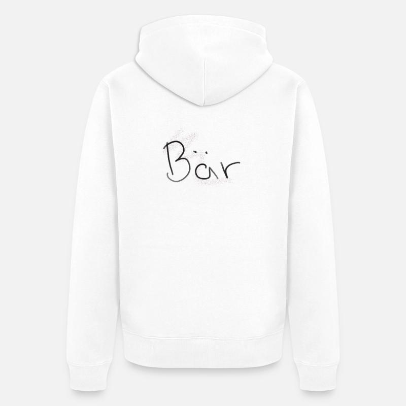 porter - Veste à capuche bio Premium Unisexe - blanc