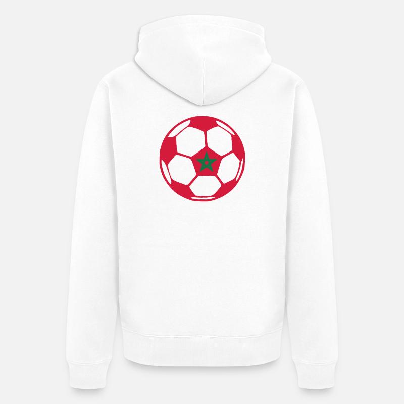 ballMOROCCO - Veste à capuche bio Premium Unisexe - blanc