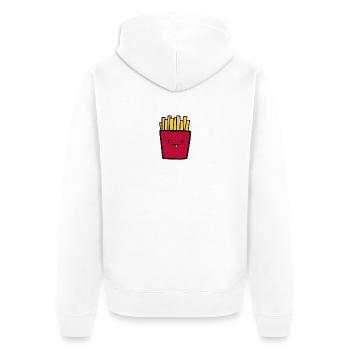français - Veste à capuche bio Premium Unisexe - blanc - Dos - Thijin (182cm)