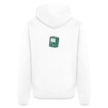 Gaming gambling video game - Unisex Premium Organic Zip Hoodie - white - Back - Thijin (182cm)