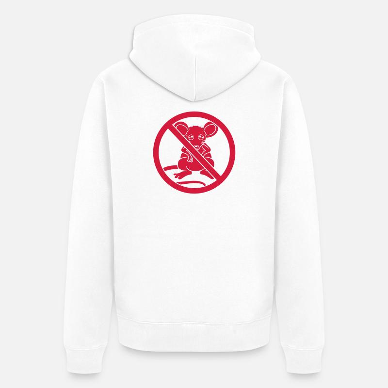 Signe interdit interdit - Veste à capuche bio Premium Unisexe - blanc