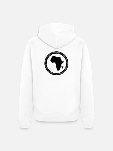 Afrique - Veste à capuche bio Premium Unisexe - blanc