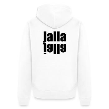 Jalla jalla | schnell schnell - Veste à capuche bio Premium Unisexe - blanc - Dos - Thijin (182cm)
