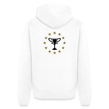 Trophée & Étoiles - Veste à capuche bio Premium Unisexe - blanc - Dos - Thijin (182cm)