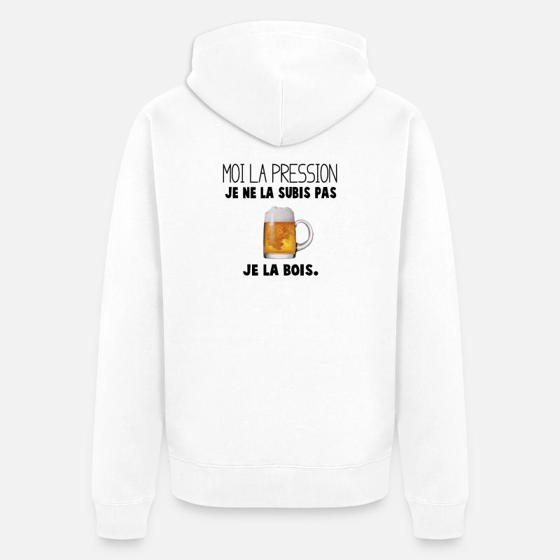 Mug à Biere Conception Unique - Veste à capuche bio Premium Unisexe - blanc