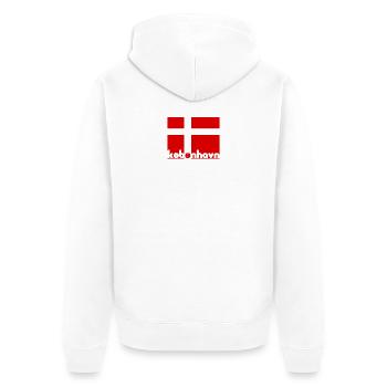 Copenhagen Denmark Dannebrog gift idea children - Unisex Premium Organic Zip Hoodie - white - Back - Thijin (182cm)