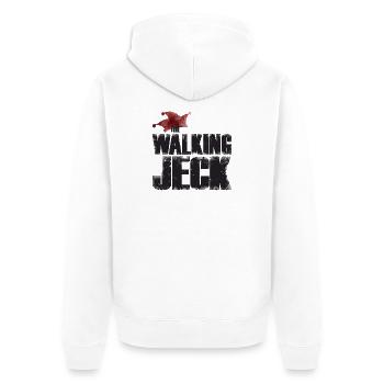 La marche jeck - chemise de carnaval - Veste à capuche bio Premium Unisexe - blanc - Dos - Thijin (182cm)