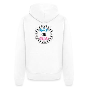 Boy or Girl - Veste à capuche bio Premium Unisexe - blanc - Dos - Thijin (182cm)