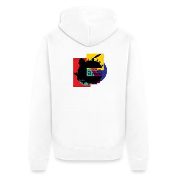 Johann Wolfgang von Goethe - Unisex Premium Bio Zip Hoodie - Weiß - Hinten - Thijin (182cm)
