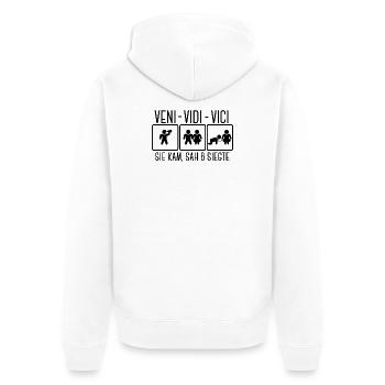 Lustig Spruch Junggesellenabschied Party Hochzeit - Unisex Premium Bio Zip Hoodie - Weiß - Hinten - Thijin (182cm)