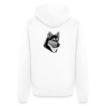 Husky - Veste à capuche bio Premium Unisexe - blanc - Dos - Thijin (182cm)