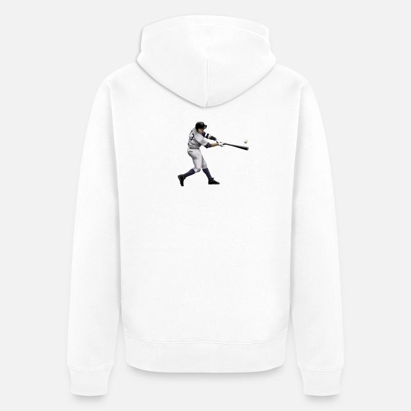 baseball - Veste à capuche bio Premium Unisexe - blanc