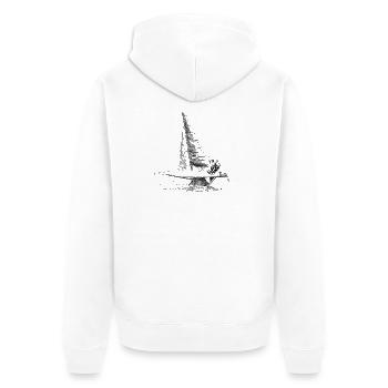 catamaran - Veste à capuche bio Premium Unisexe - blanc - Dos - Thijin (182cm)