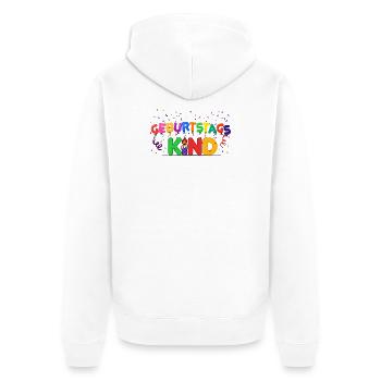 Geburtstagskind Kindergeburtstag Geburtstag Party - Unisex Premium Bio Zip Hoodie - Weiß - Hinten - Thijin (182cm)