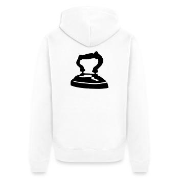 fer - Veste à capuche bio Premium Unisexe - blanc - Dos - Thijin (182cm)