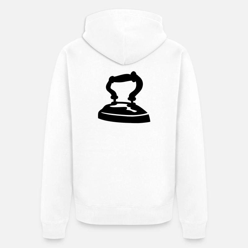 fer - Veste à capuche bio Premium Unisexe - blanc