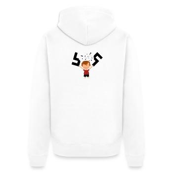Arrêter le nazisme Fuck Nazis Antifa Garçon - Veste à capuche bio Premium Unisexe - blanc - Dos - Thijin (182cm)