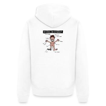 Anniversaire Vieux ancestrale beauté Drôle Drôle Drôle - Veste à capuche bio Premium Unisexe - blanc - Dos - Thijin (182cm)