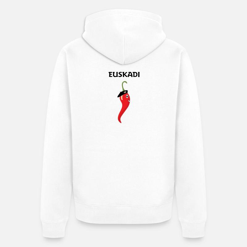 basque - Veste à capuche bio Premium Unisexe - blanc