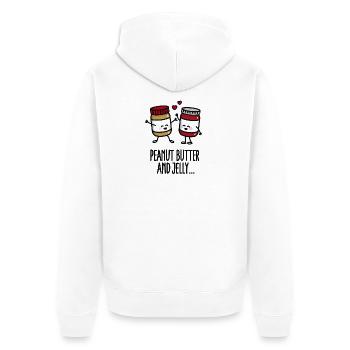 Peanut butter and jelly - Veste à capuche bio Premium Unisexe - blanc - Dos - Thijin (182cm)