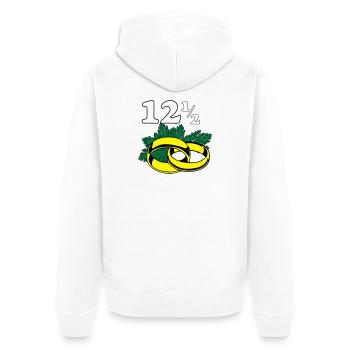 Parsley Wedding , 12,5 Years Wedding Anniversary (25) - Unisex Premium Organic Zip Hoodie - white - Back - Thijin (182cm)