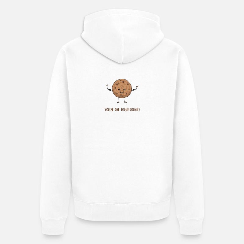 Biscuit - Veste à capuche bio Premium Unisexe - blanc