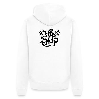 Hip Hop Hiphop Rap Graffiti Beatbox Rapper Swag - Unisex Premium Bio Zip Hoodie - Weiß - Hinten - Thijin (182cm)