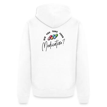 Pilules Infirmière Médecine Soins infirmiers - Veste à capuche bio Premium Unisexe - blanc - Dos - Thijin (182cm)