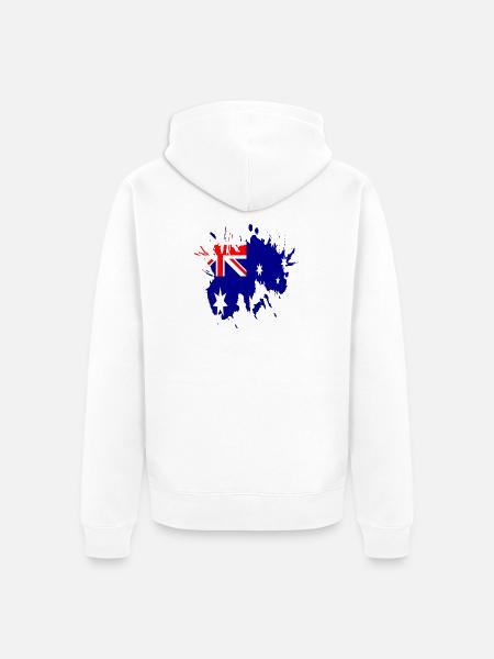 australie Pepigo - Veste à capuche bio Premium Unisexe - blanc