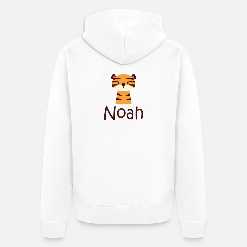 Noah - Veste à capuche bio Premium Unisexe - blanc
