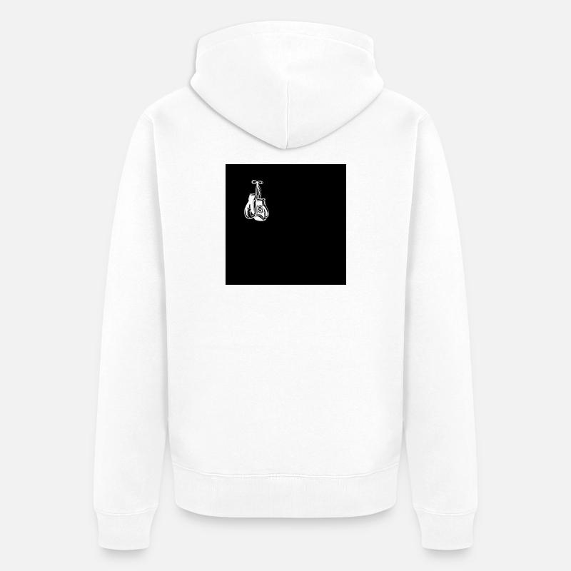 Gants de boxe - Veste à capuche bio Premium Unisexe - blanc