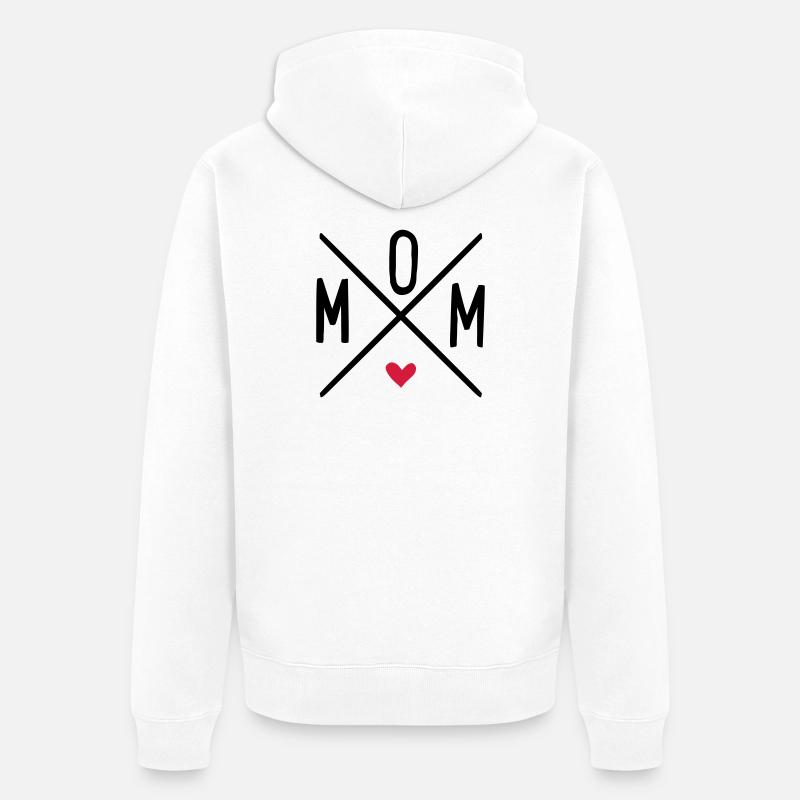 maman - Veste à capuche bio Premium Unisexe - blanc